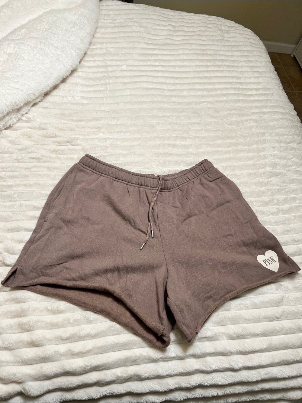 Pink by Victoria Secret Women's Lightweight Dusty Mauve shorts